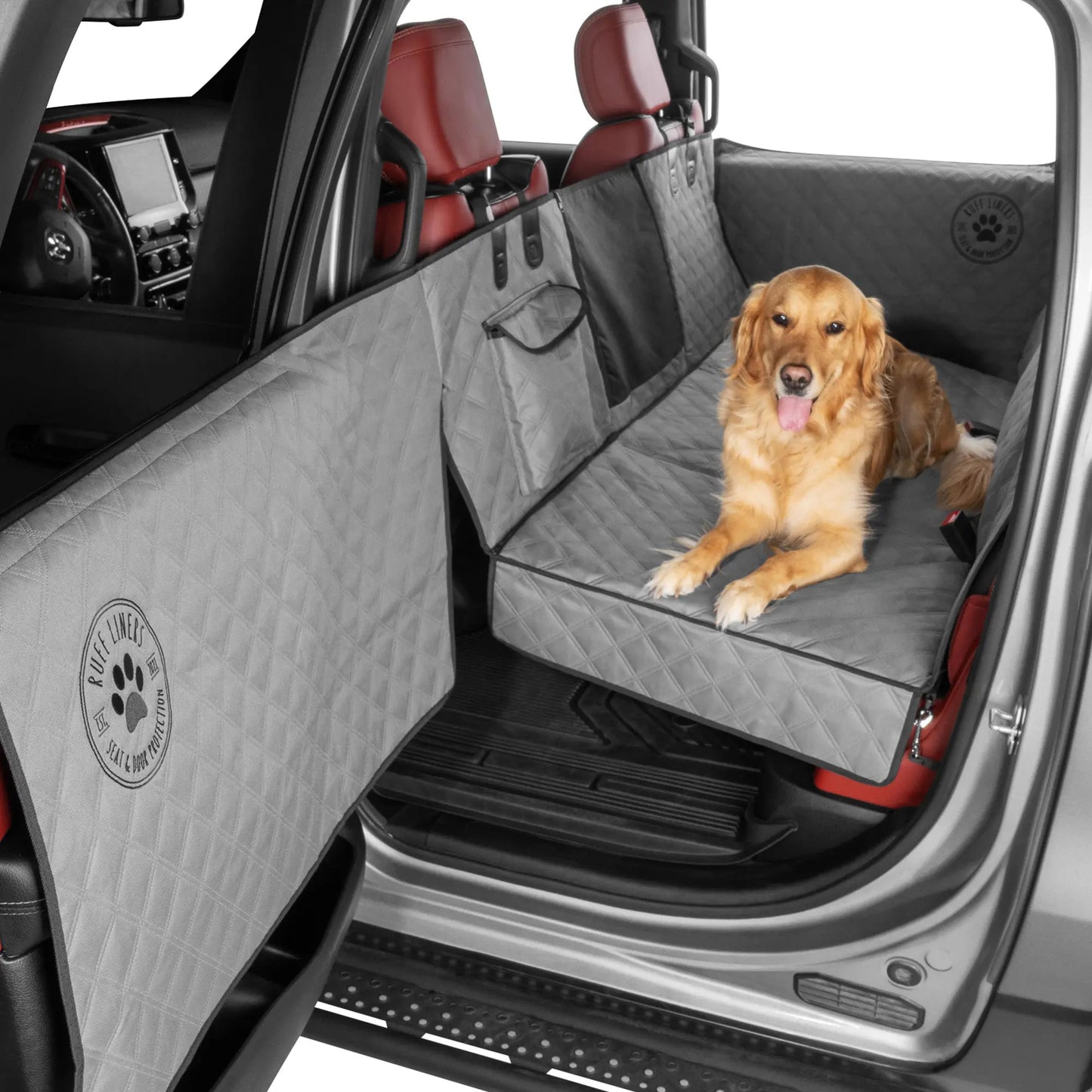 Lyar Hard Bottom Backseat Extenders for Dogs with Door Protection