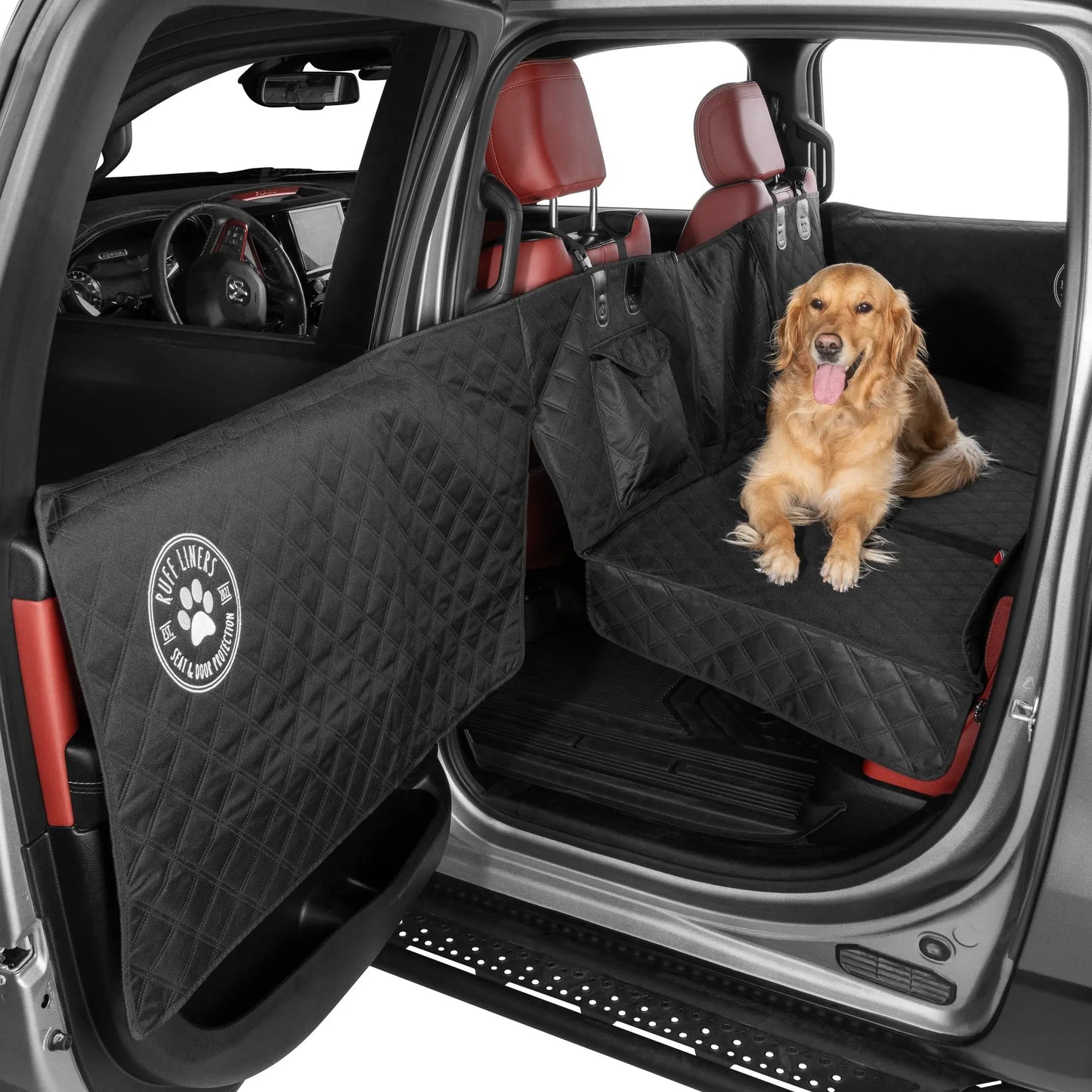 Lyar Hard Bottom Backseat Extenders for Dogs with Door Protection