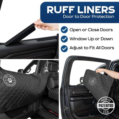 Lyar Hard Bottom Backseat Extenders for Dogs with Door Protection